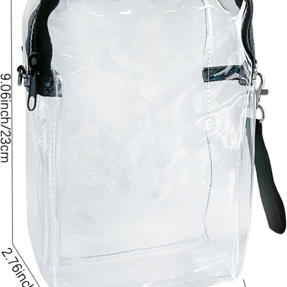 Versatile Clear Messenger Bag with Adjustable Strap - Ultimate Event Companion - Picture 2 of 7